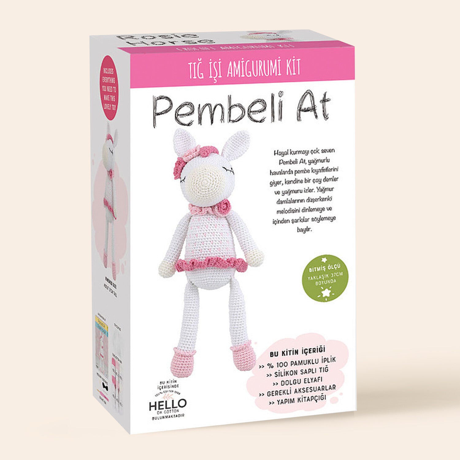 Tuva Amigurimi Kiti - Pembeli At - SCF12